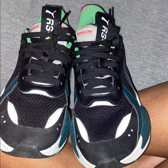 puma rs x black blue atoll